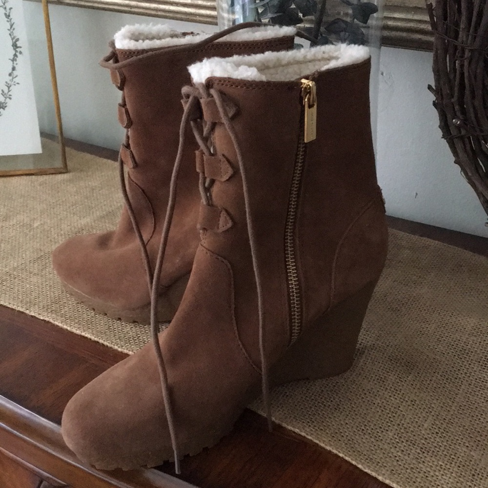 Michael Kors sheepskin lined booties